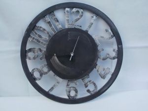 Wanduhr rund aus Holzfasern, 40 cm