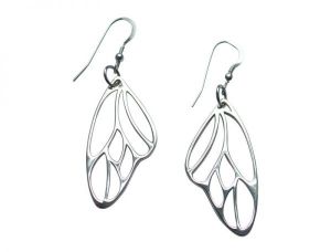 Gemshine - Damen - Ohrringe - Schmetterling - Flügel - WINGS - 925 Silber –- 4,5 cm