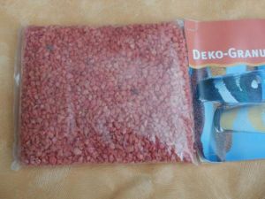 500 Gramm Dekogranulat grob Dunkelorange