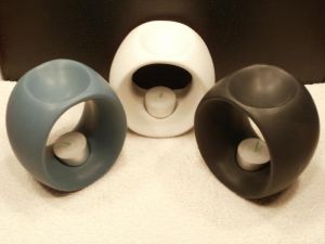 Duftlampe Anello aus Keramik  in Blau
